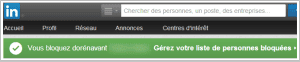 Message de confirmation